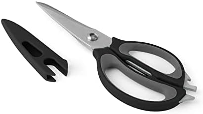 Кухненски ножици Farberware 4 в 1, от 2 части, черни и сиви