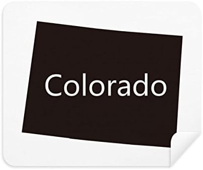Колорадо Америка Схема на Картата на САЩ Плат За Почистване на Екрана за Пречистване на 2 елемента Замшевой Тъкан