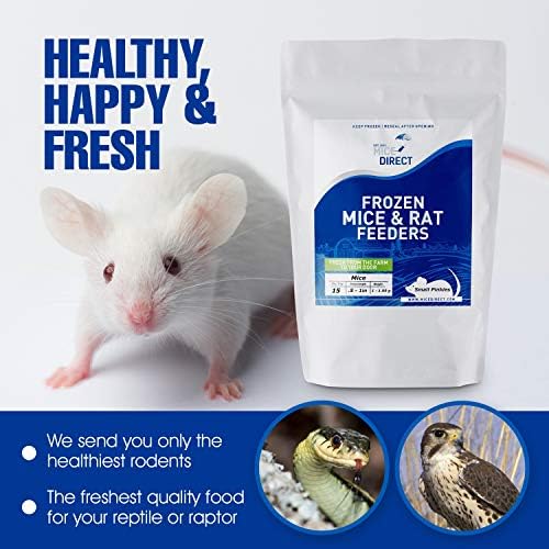 MiceDirect 5 си кученце Rats: Опаковане на замразени плъхове, малките-Хранилки за кученца - Храна за Уши змии, Химикалки