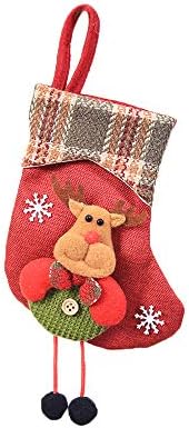 Декор Коледен Окачен Подарък От Бонбони Дядо Коледа-Коледна Елха Мини-Чорап Коледна Чанта Отглеждане Начало Декор На
