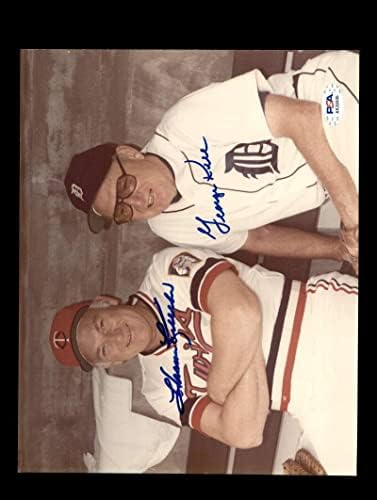 Хармън Killebrew George Kell PSA DNA С Автограф на снимката 8x10 - Снимки на MLB с автограф