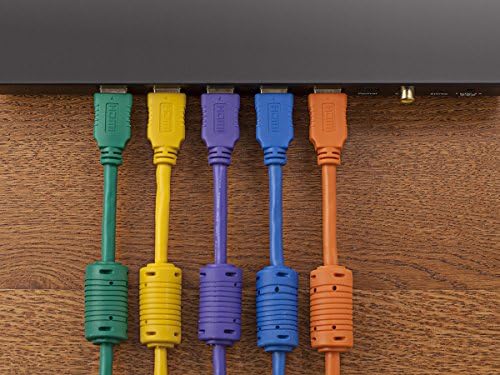 Високоскоростен кабел Monoprice HDMI дължина 1,5 метра - Син, 4K @ 60Hz, HDR, 18 Gbit/s, YUV 4: 4: 4, 28AWG - избор на