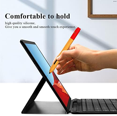 2 Опаковки, в два цвята силиконов калъф, съвместим с Microsoft Surface Pen, Защитен калъф за кожата, Нескользящий на