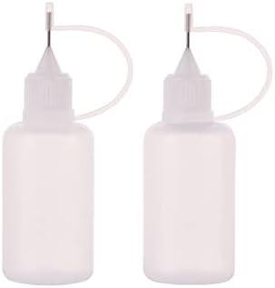 UUYYEO 10 бр 30 ml Пластмасова Бутилка За Изстискване на Празен Флакон За лепило С Върха на Игла за Еднократна употреба