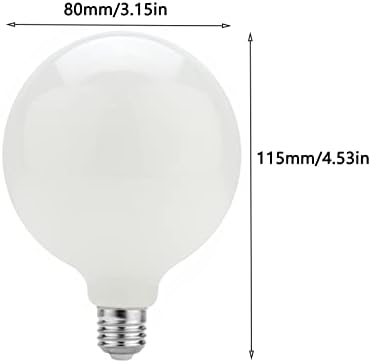 Lxcom Lighting 4 Опаковки G25 Led Лампа-Глобус 9 W Led Лампи за Тоалетна Масичка от Матирано Стъкло с Мощност 80 W, Еквивалент