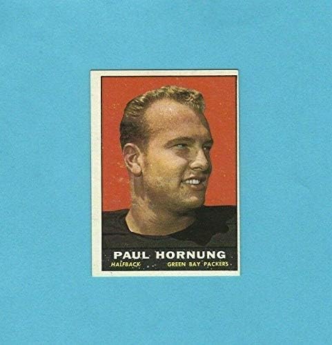 1961 Topps 40 Футболна карта Paul Hornung Грийн Бей Пакърс NM o / c - Футболни карта, без подпис
