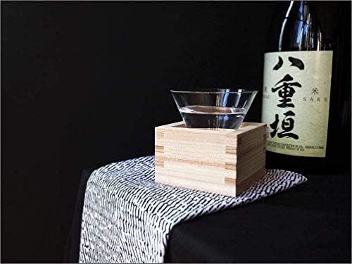 JapanBargain 2728x2, Дървени Чаши за саке Masu, Японски Кипарис, Хиноки, Дървена чаша Саки с надпис Трайност, Произведено