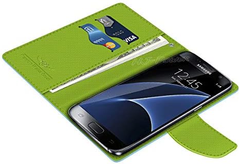Чанта-портфейл от изкуствена кожа HJ Power [TM] CT2 е съвместима с BLU G50 (отключен) - Зелен тюркоаз