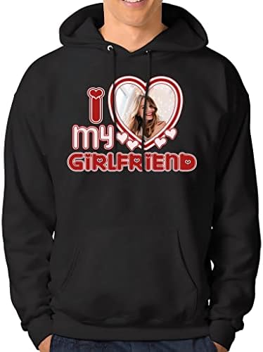 Риза NAZENTI I Love My Girlfriend, Персонални Мъжка Тениска за Момчета, Снимка на поръчка, Подарък за Свети Валентин