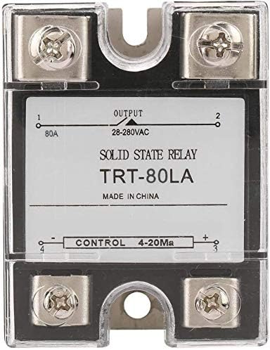 Промишлен solid state relay модул ZYM119 ТРТ-80LA 80A от 4-20 мА до 28-280 В, използван в агресивна, Влажна, пылезащитной,
