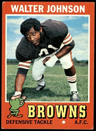 1971 Topps 104 Уолтър Джонсън Cleveland Browns-FB (Футболна карта) VG/БИВШ Browns-FB