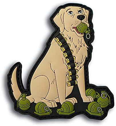 Иди за плячка - Тактическа нашивка за кучета Grenadier Звученето от PVC за поддържане на бойния дух, тактически, военни