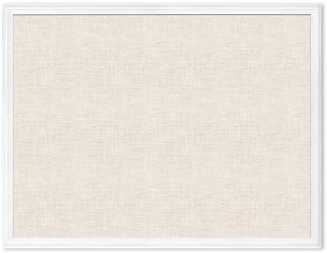 Обяви U Brands Linen от балса лен, 30 x 40 см, рамка от бяло дърво (2917U00-01) и обяви от балса лен, 20 x 30 см, рамка
