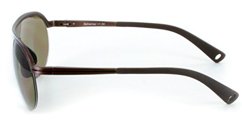 Бифокални очила-авиатори Bahamaz - Оптични лещи и алуминиева дограма по лекарско предписание - 60 мм x 18 мм x 130 мм