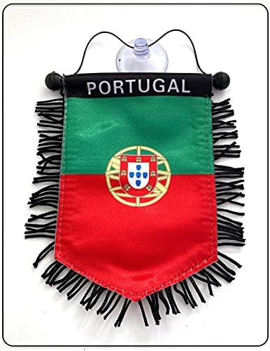 Флаг на Португалия Малка Мини-Автомобилно Огледало за обратно виждане Флаг на Португалия