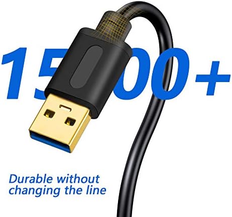 Тан QY Кабел USB 3.0 от мъжете на мъжа 12 метра, Кабел USB към USB Кабел USB мъж до мъж Кабел USB 3.0 Тип A от мъжете