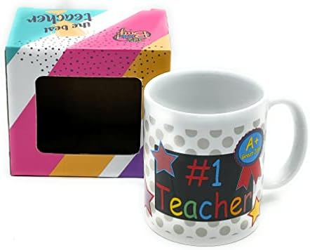 1 Подарък керамична чаша за учителите, се предлага в кутия за подарък