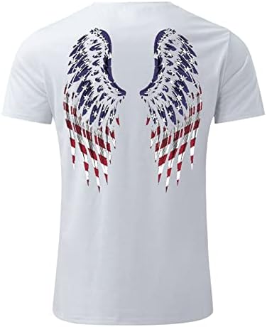 XXBR Тениска с принтом Звезди и ленти за мъже, Класически Приятелка, Отвор на Вратата, Патриотичен топ с Флага на САЩ,