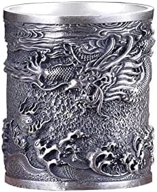 Комплект Чаши с Тотем на Китайския Дракон от Сребро 999 Проба от Ръчно изработени Ретро Персонализирани Комплект за Водка,