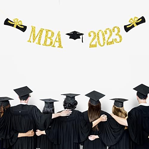 Банер MBA 2023, Банер с Поздравления Майстори, Декорация За Абитуриентски партита в чест на придобиване на Магистърска