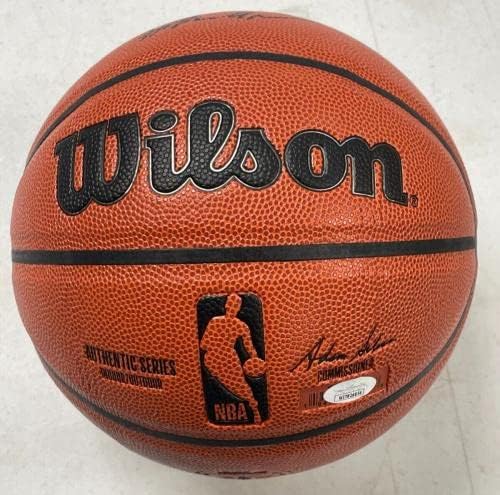 Хаким Оладжувон Подписа на Баскетболна топка на Уилсън с Автограф от Nba Jsa - Баскетболни Топки С Автографи