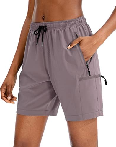 SANTINY Дамски Туристически Панталони-Карго, бързо съхнещи Леки Летни къси Панталони за Жени, за Пътуване, за Спортни