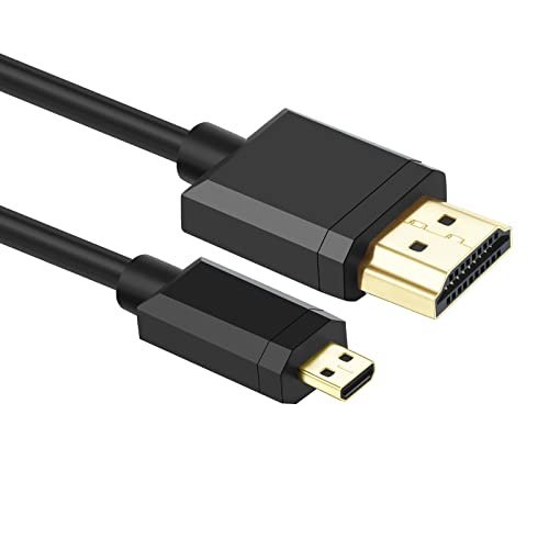 Кабел Micro HDMI-HDMI 2.1 8K 2 метра, ultra-висока скорост на 8K @ 60Hz 4K @ 120Hz 48 gbps HDMI-кабел е Съвместим с цифрови