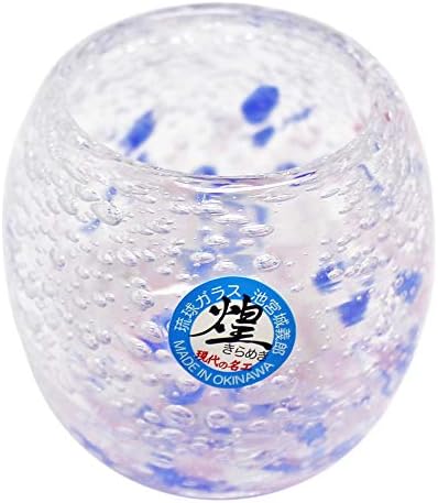 Чаша Kirakobo Gui (розова / синя) с Диаметър 1,6 инча (4 см) Sea Bubble