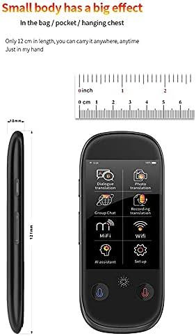 LUKEO Нов 117 Горещ Умен Преводач Незабавно Гласово Сканиране на Снимки Подкрепа Самостоятелни 2,4-Инчов екран За печат