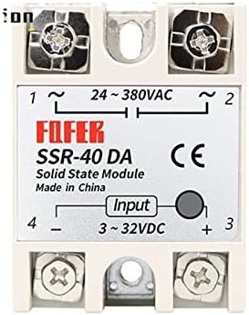 HIFASI 1 бр. SSR-40DA 10DA 25DA 40DA 50DA 60DA 70DA 80DA 100DA solid state relay модул 3-32 В постоянен ток на входа