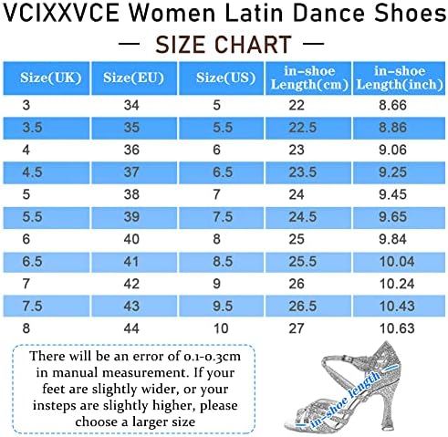 VCIXXVCE/Дамски Обувки За Латинските Танци Със Затворени пръсти, Бални и Модерни Обувки за Салса, Валс, Танго, Танцови