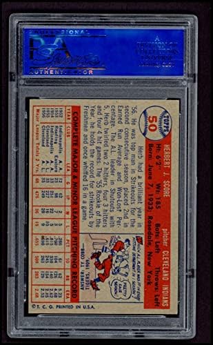 1957 Topps 50 Оценка на Херба Кливланд Индианс (бейзболна картичка) PSA PSA 7.00 Индианс